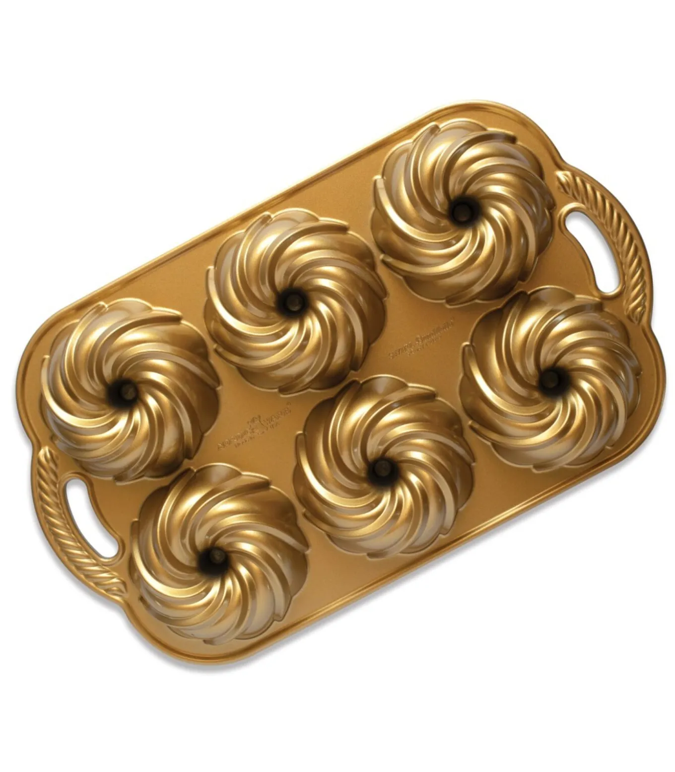 Bakvorm Swirl Bundtette Goud - 6 stuks