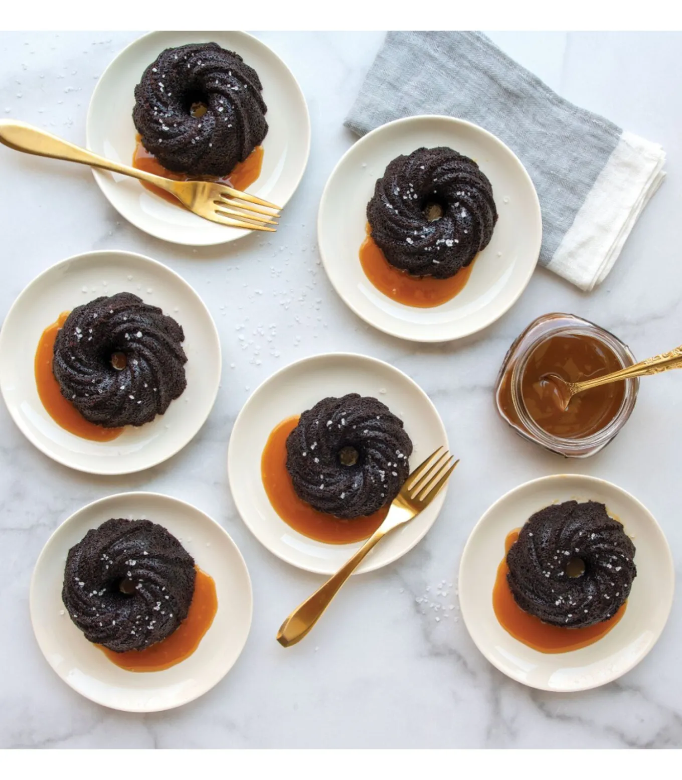 Bakvorm Swirl Bundtette Goud - 6 stuks