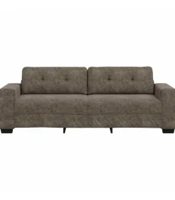 Bank met kussen Donkergrijs Kunstleer