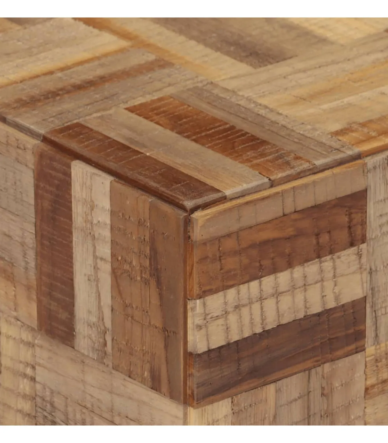 Bankje 110x35x45 cm massief gerecycled teakhout