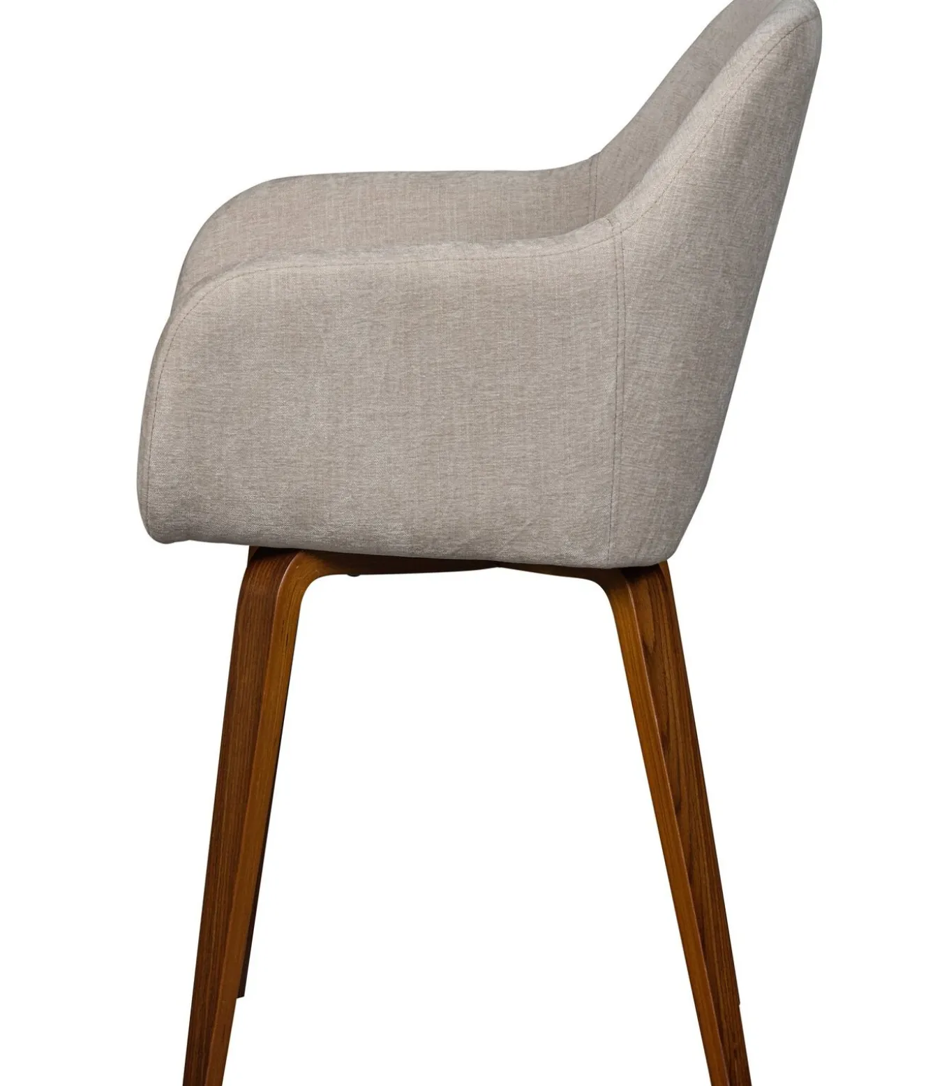 Base Eetkamerstoelen - Velvet Melange - Zand - Set van 6