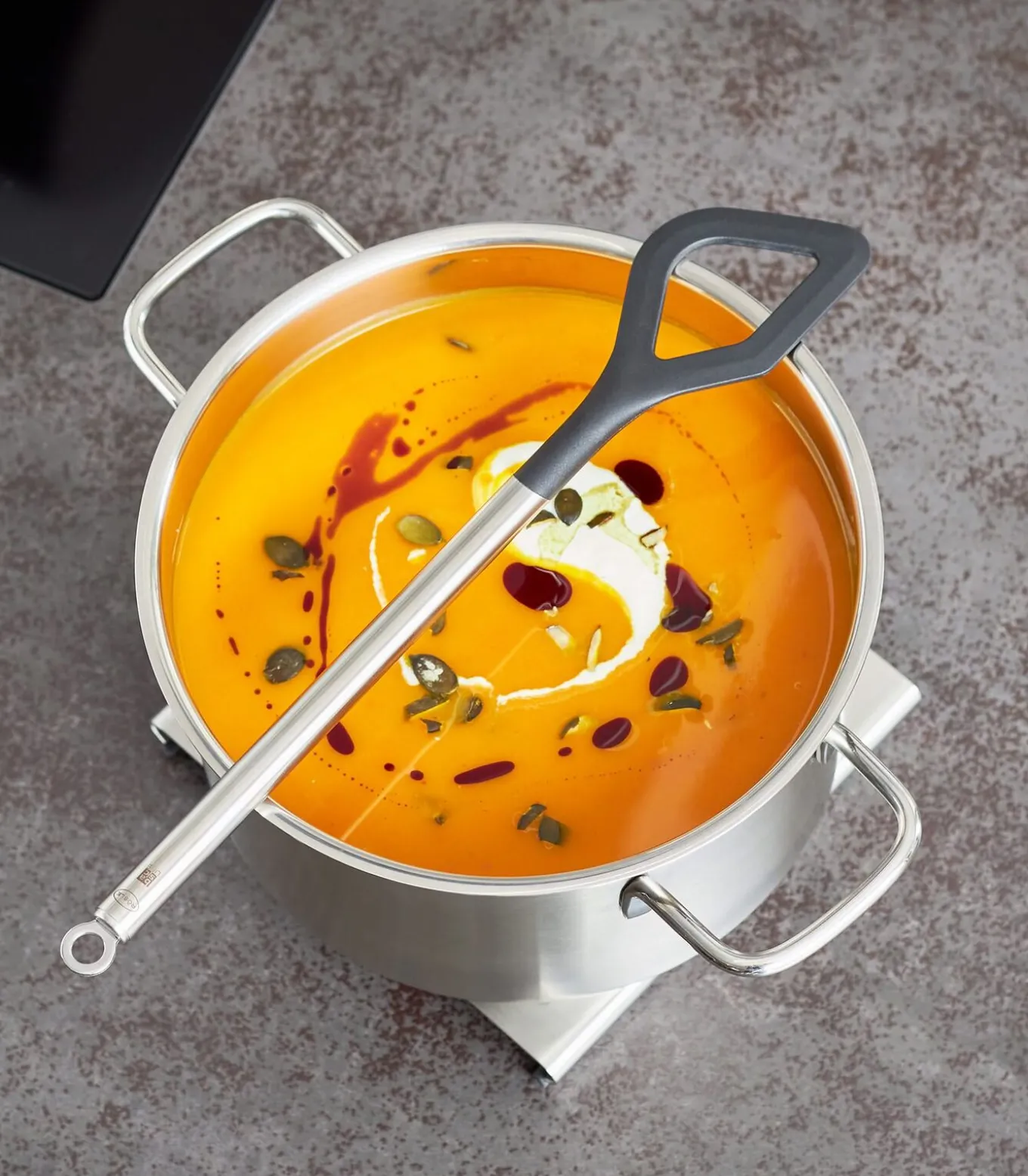 Basic Line Schuimspaan - RVS / Siliconen - 32 cm