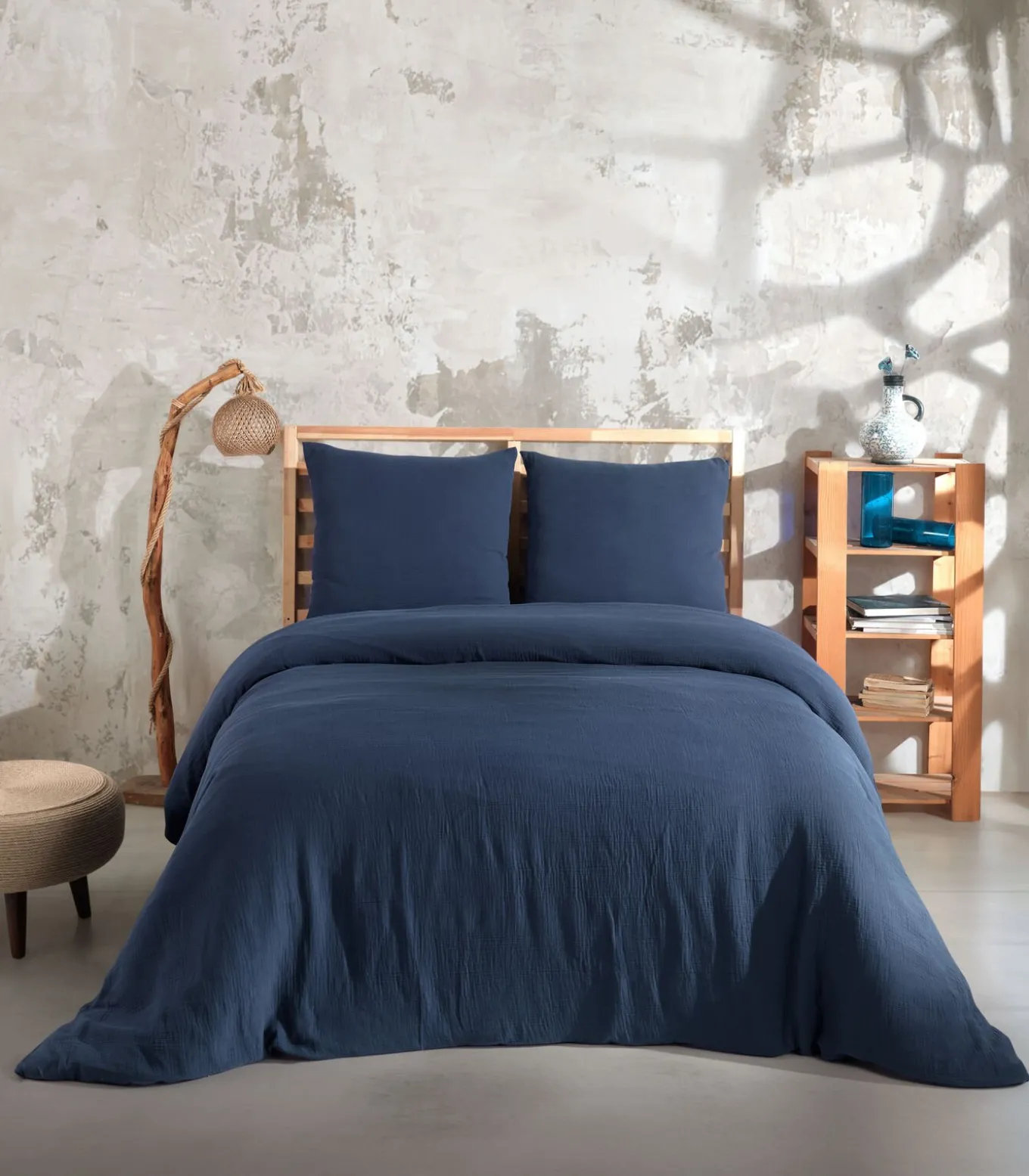 Beddengoed in katoen gaas mousseline