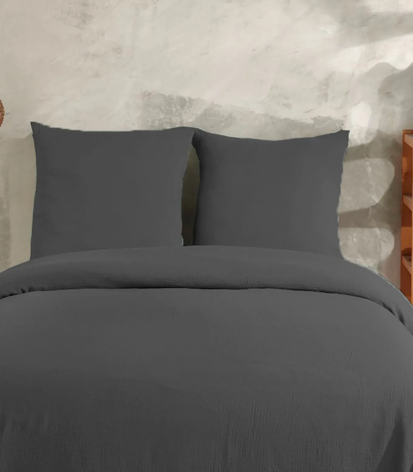 Beddengoed 200x200 cm in katoen gaas mousseline