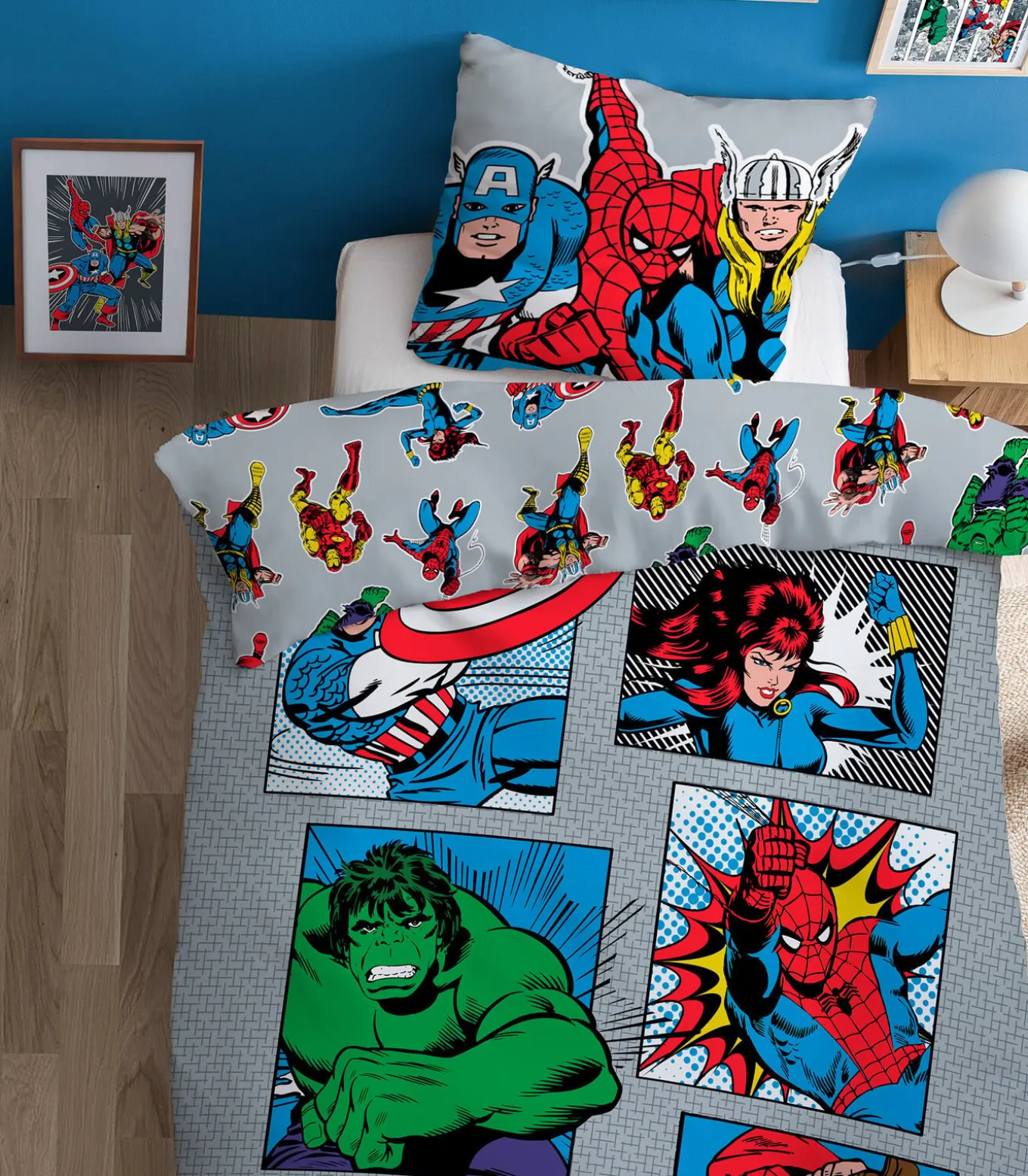 Beddengoedset van 100% katoen, MARVEL HOME COMICS