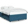 Bedframe fluweel blauw 160x200 cm
