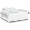 Bedframe kunstleer wit 200x200 cm