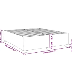 Bedframe kunstleer wit 200x200 cm