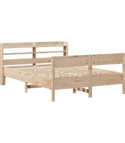 Bedframe zonder matras massief grenenhout 160x200 cm