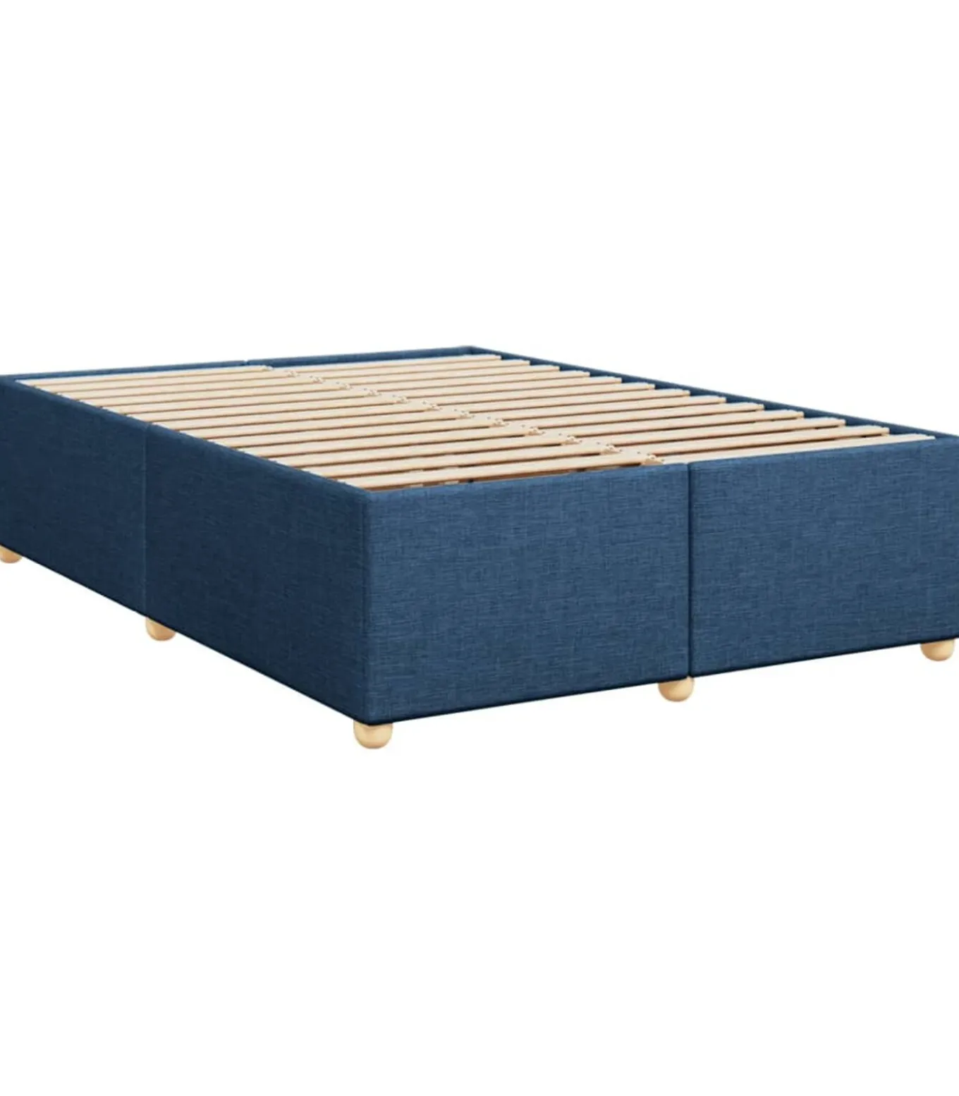Bedframe zonder matras stof blauw 140x200 cm