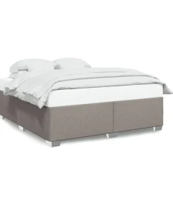 Bedframe zonder matras stof taupe 180x200 cm