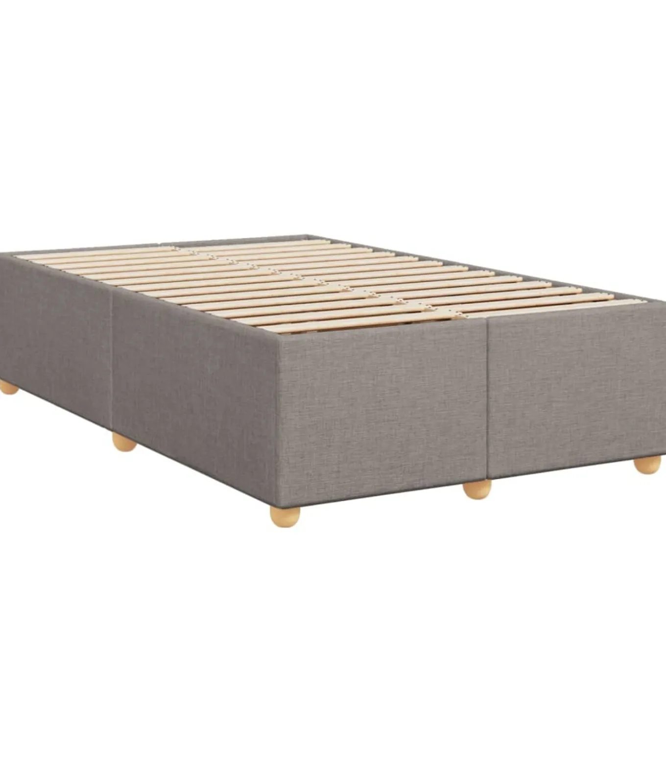 Bedframe zonder matras 120x200 cm stof taupe