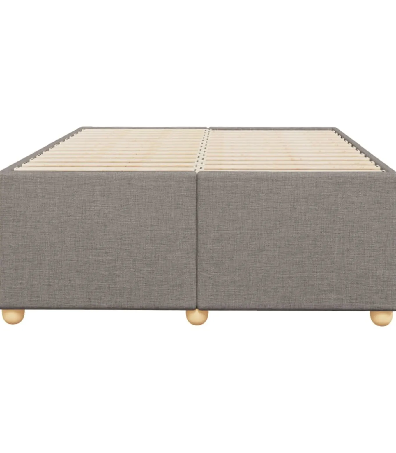 Bedframe zonder matras 120x200 cm stof taupe