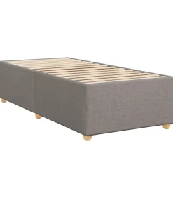 Bedframe zonder matras 100x200 cm stof taupe