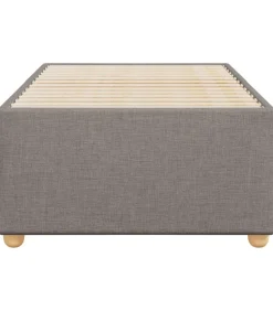 Bedframe zonder matras 100x200 cm stof taupe