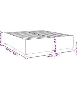 Bedframe zonder matras 200x200 cm fluweel lichtgrijs