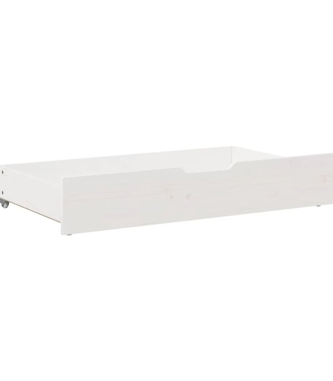 Bedlades 2 st 90x55x17 cm massief grenenhout wit