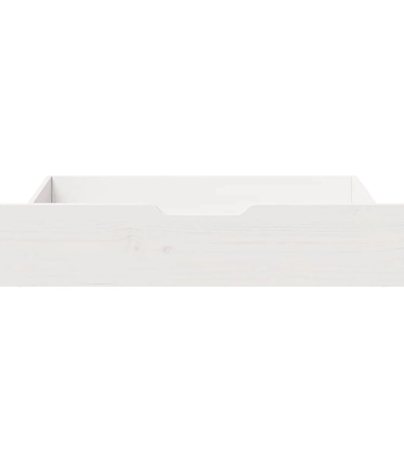 Bedlades 2 st 85x55x17 cm massief grenenhout wit