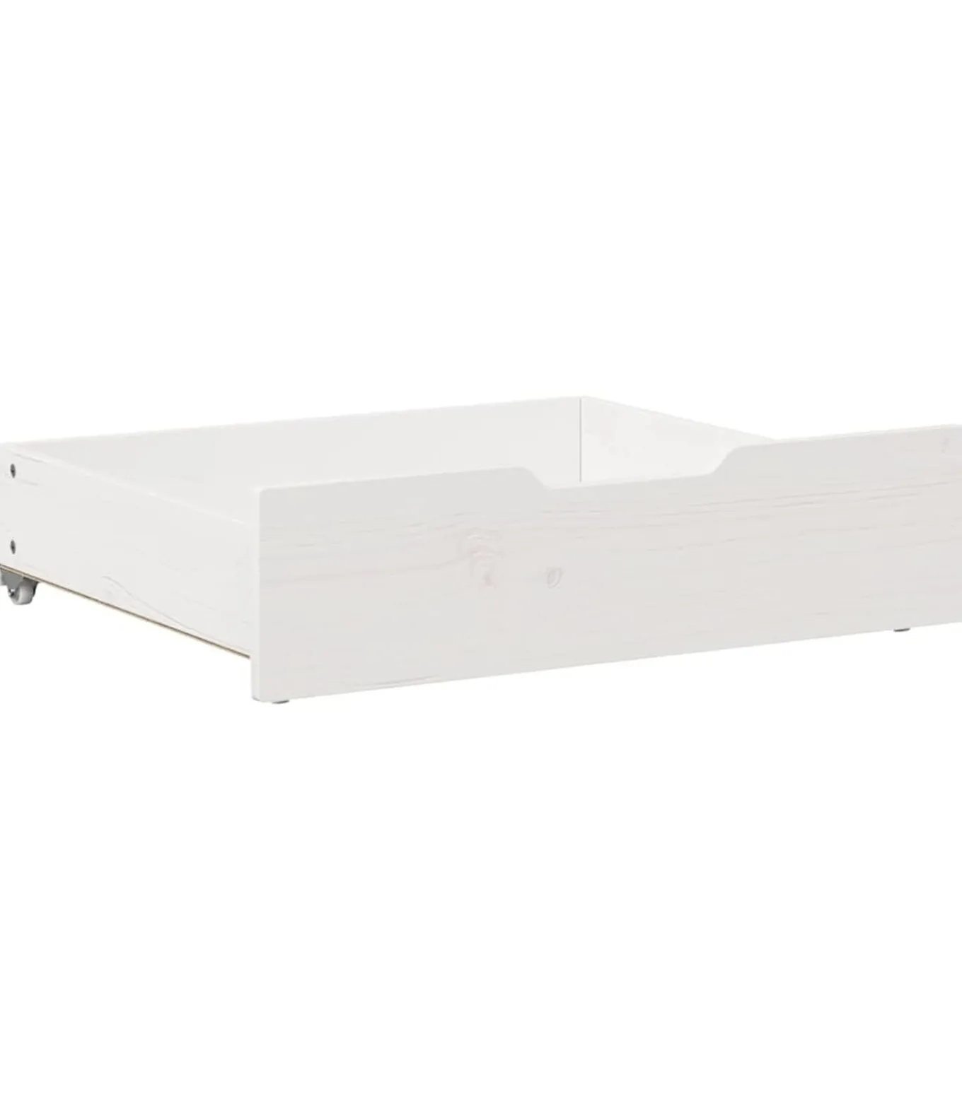 Bedlades 2 st 65x55x17 cm massief grenenhout wit