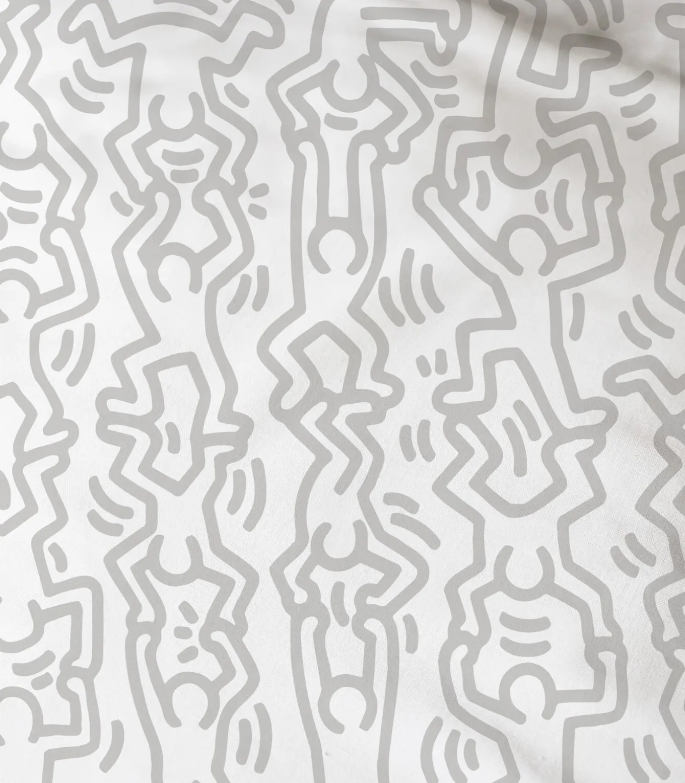 Bedrukt beddengoed 100% katoen, KEITH HARING PARTY