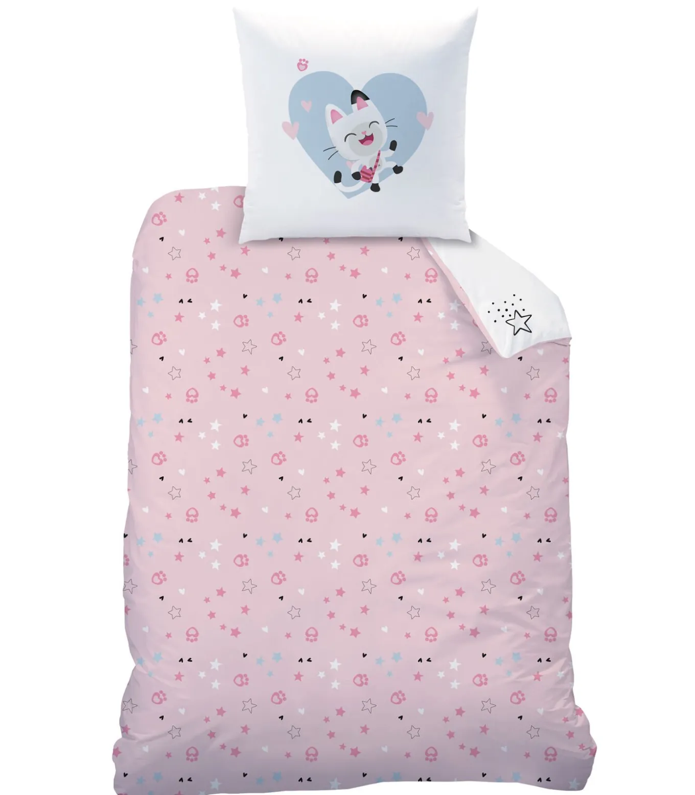 Bedrukt beddengoed 100% katoen, HEARTS