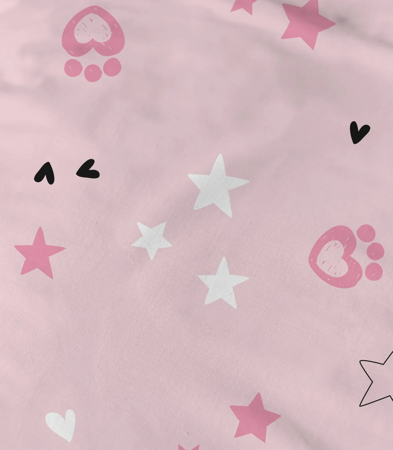 Bedrukt beddengoed 100% katoen, HEARTS