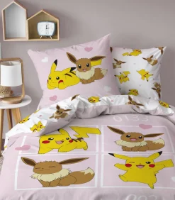 Bedrukte Beddenset 100% Katoen, POKÉMON EEVEE