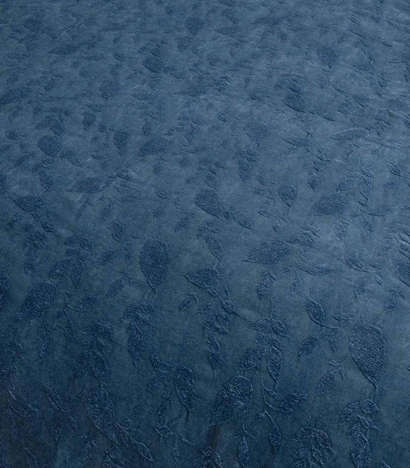 Bedsprei 2 personen Folha 240x260 cm Nachtblauw (1 Bedsprei, 2 Kussenslopen)