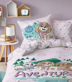 Bedtextielset met print van 100% katoen, PAW PATROL VOYAGE