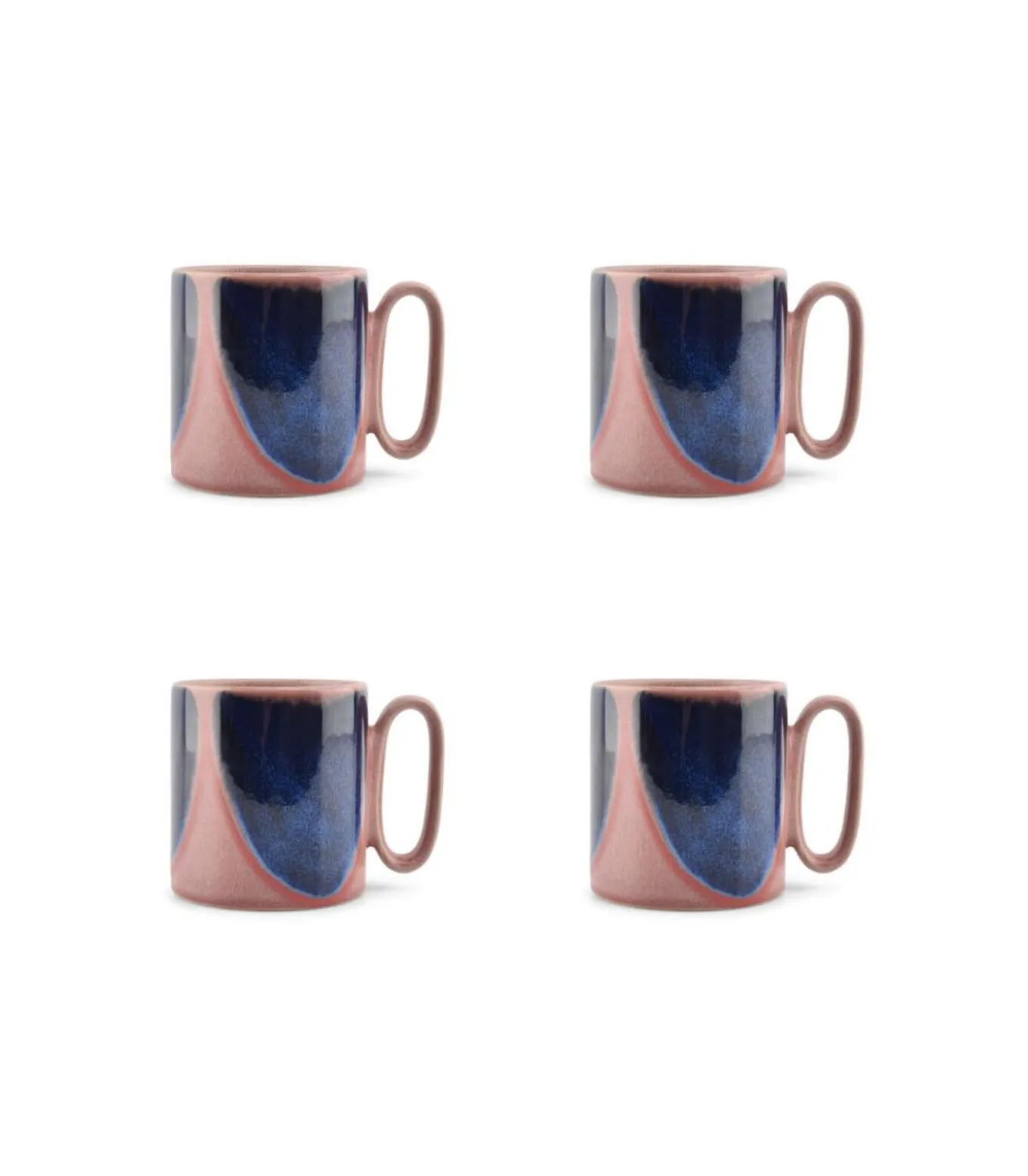 Beker 39cl pink/blue Paint - (x4)