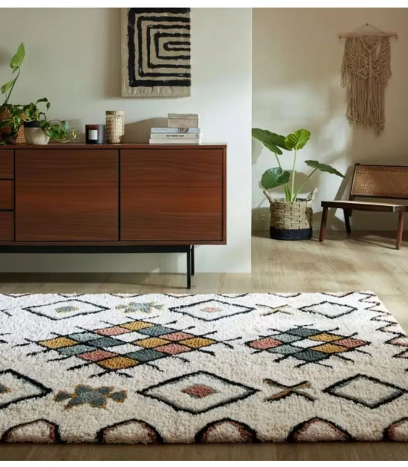 Berbers handgemaakt wollen tapijt RADIM