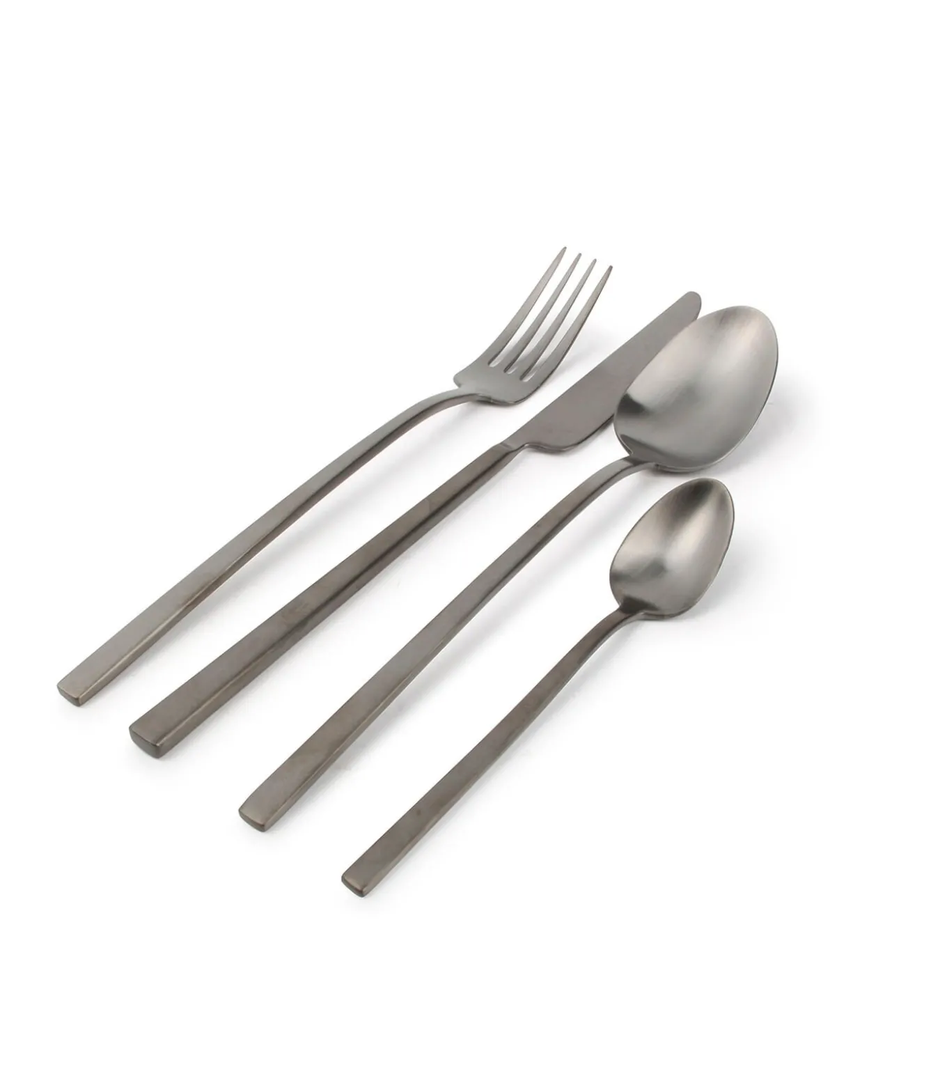 Bestekset 16-delig mat zwart Terno