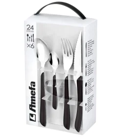 Bestekset Eclat - Zwart - 24-delig / 6 personen