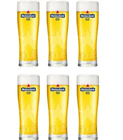 Bierglazen 0.0 Star - 250 ml - 6 stuks