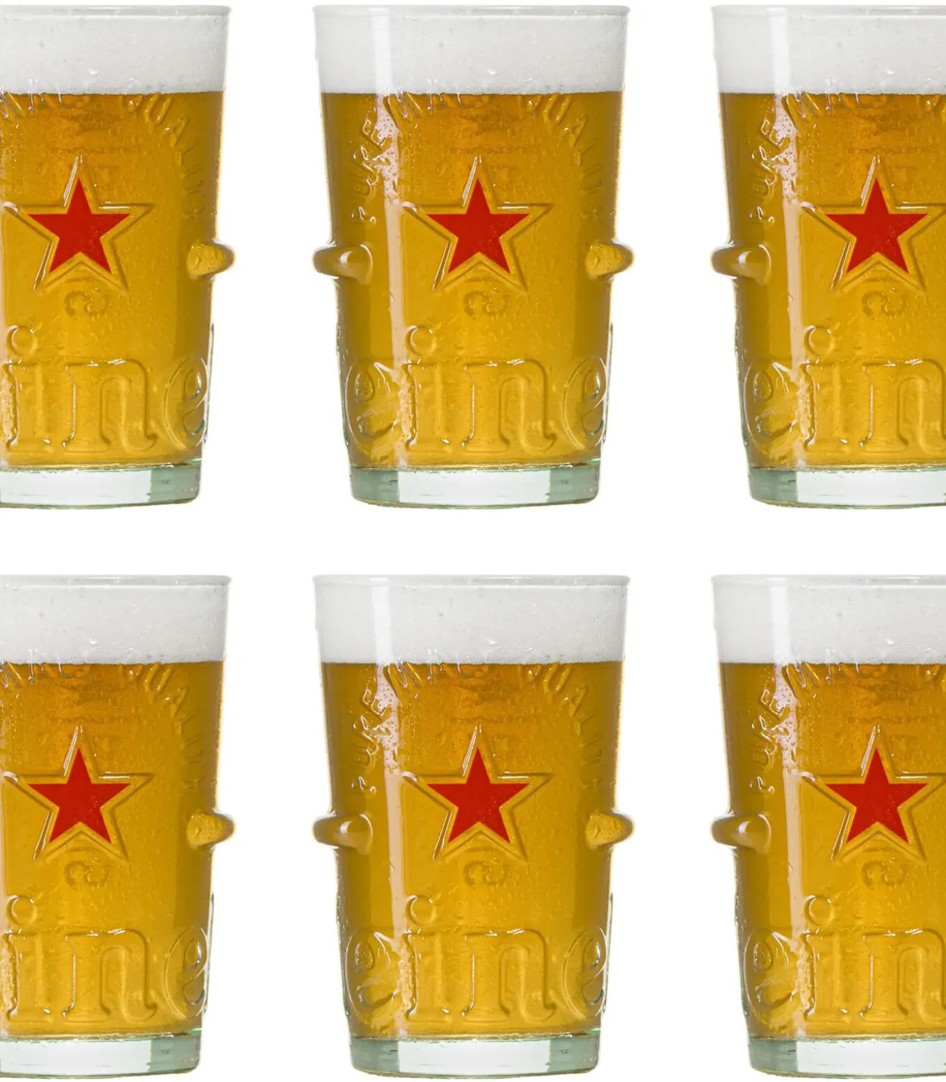 Bierglazen Silver - 250 ml - 6 stuks