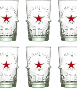 Bierglazen Silver - 250 ml - 6 stuks