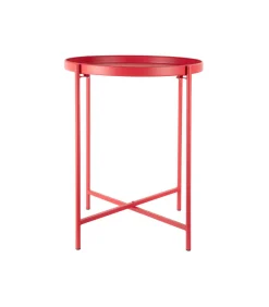 Bijzettafel Meseta - Rood - 40x40x49cm