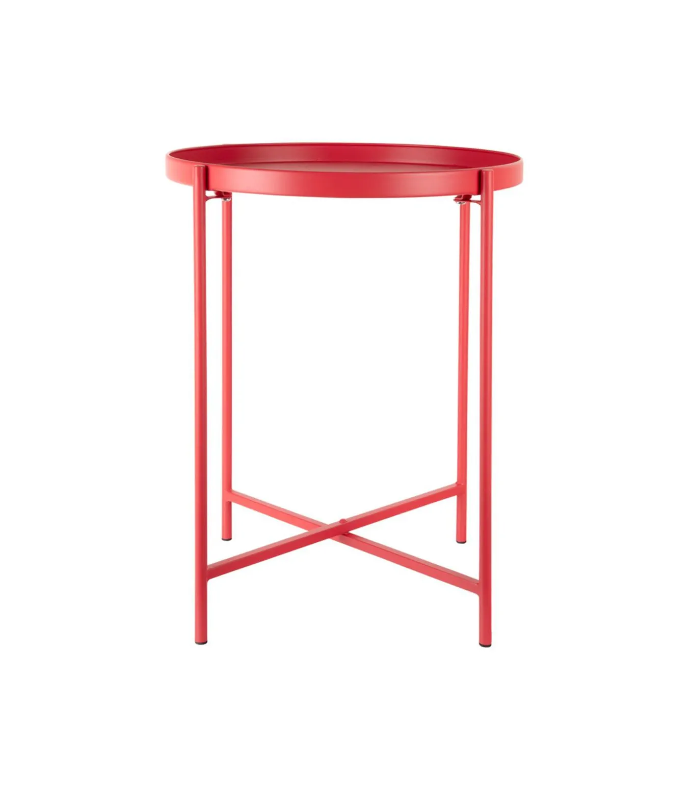 Bijzettafel Meseta - Rood - 40x40x49cm