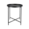 Bijzettafel Meseta - Zwart - 40x40x49cm