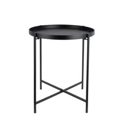 Bijzettafel Meseta - Zwart - 40x40x49cm