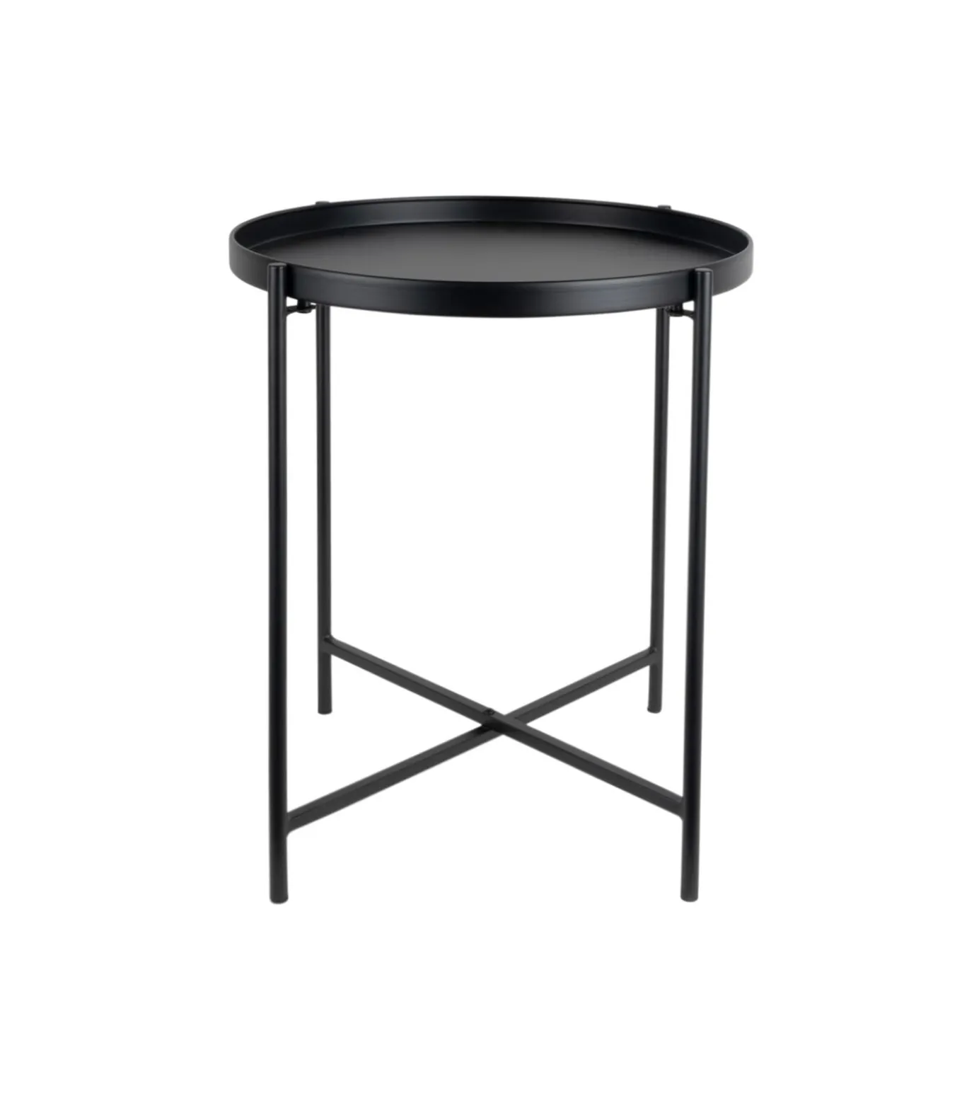 Bijzettafel Meseta - Zwart - 40x40x49cm