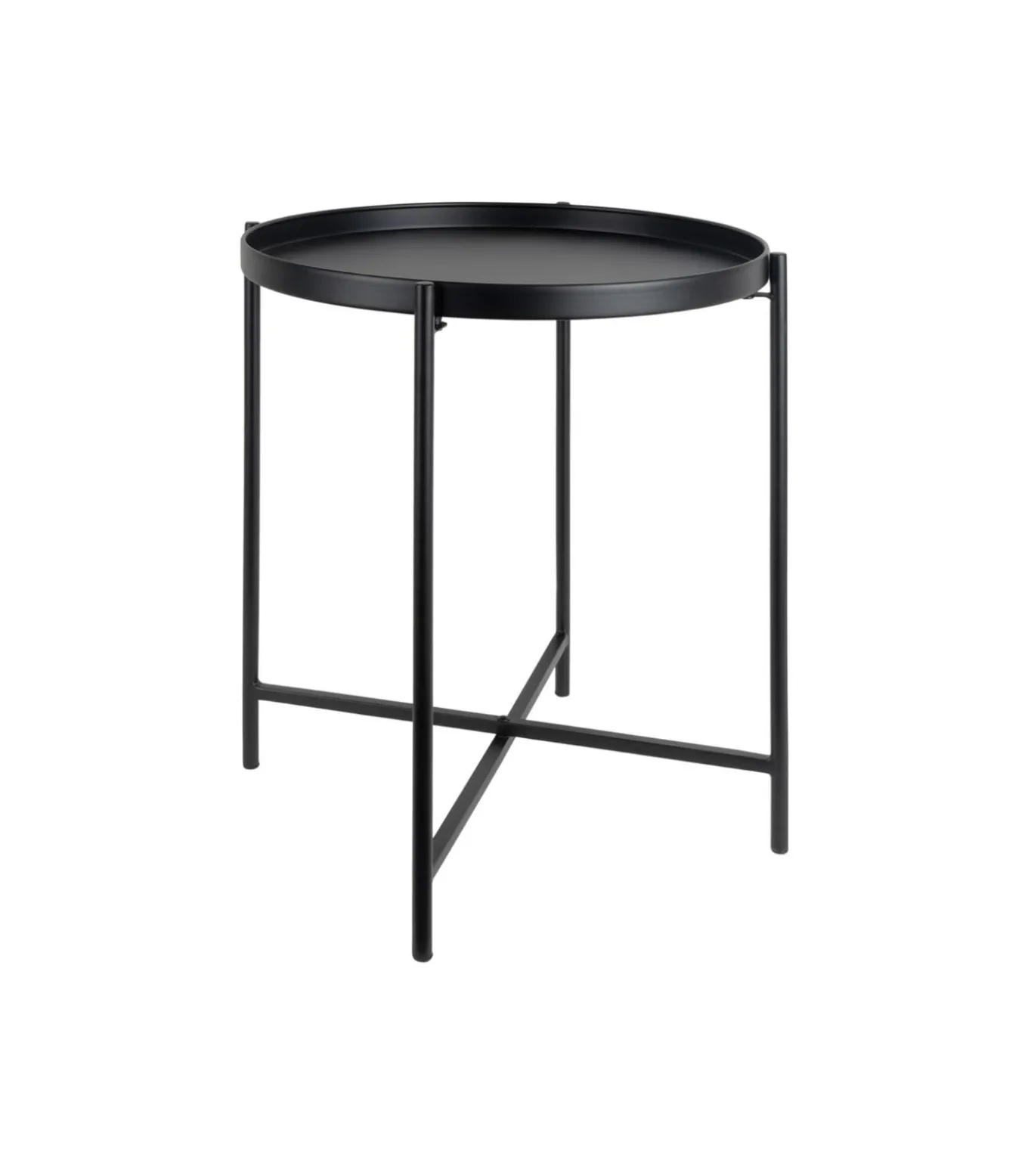 Bijzettafel Meseta - Zwart - 40x40x49cm