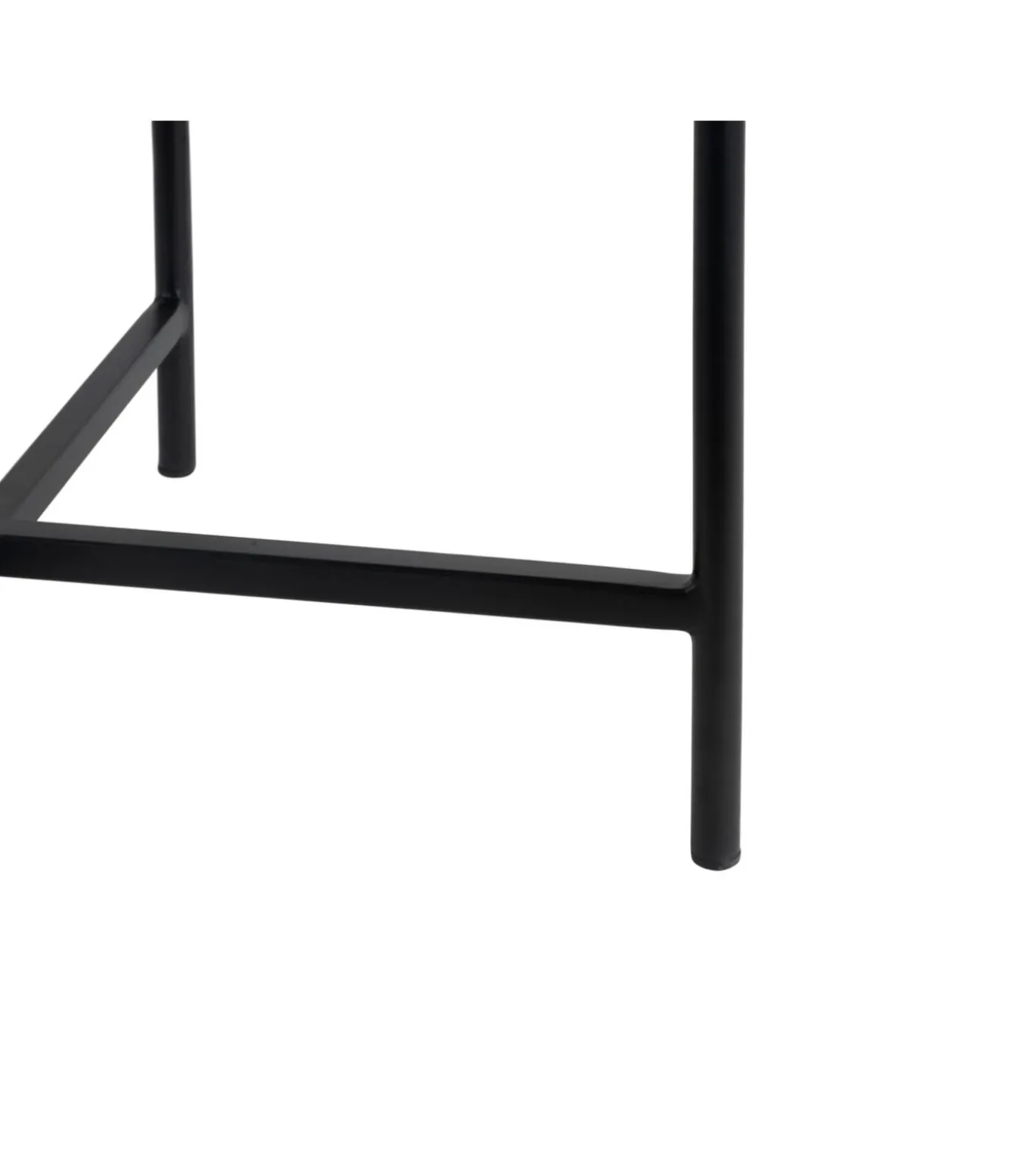 Bijzettafel Meseta - Zwart - 40x40x49cm