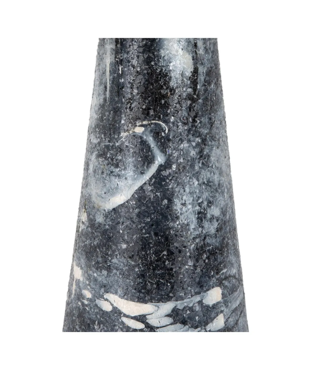 Bijzettafel Mosaic Marble High - Zwart - 40x40x42cm