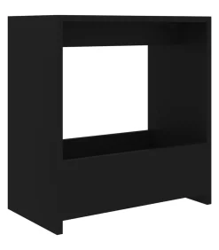 Bijzettafel 50x26x50 cm bewerkt hout zwart
