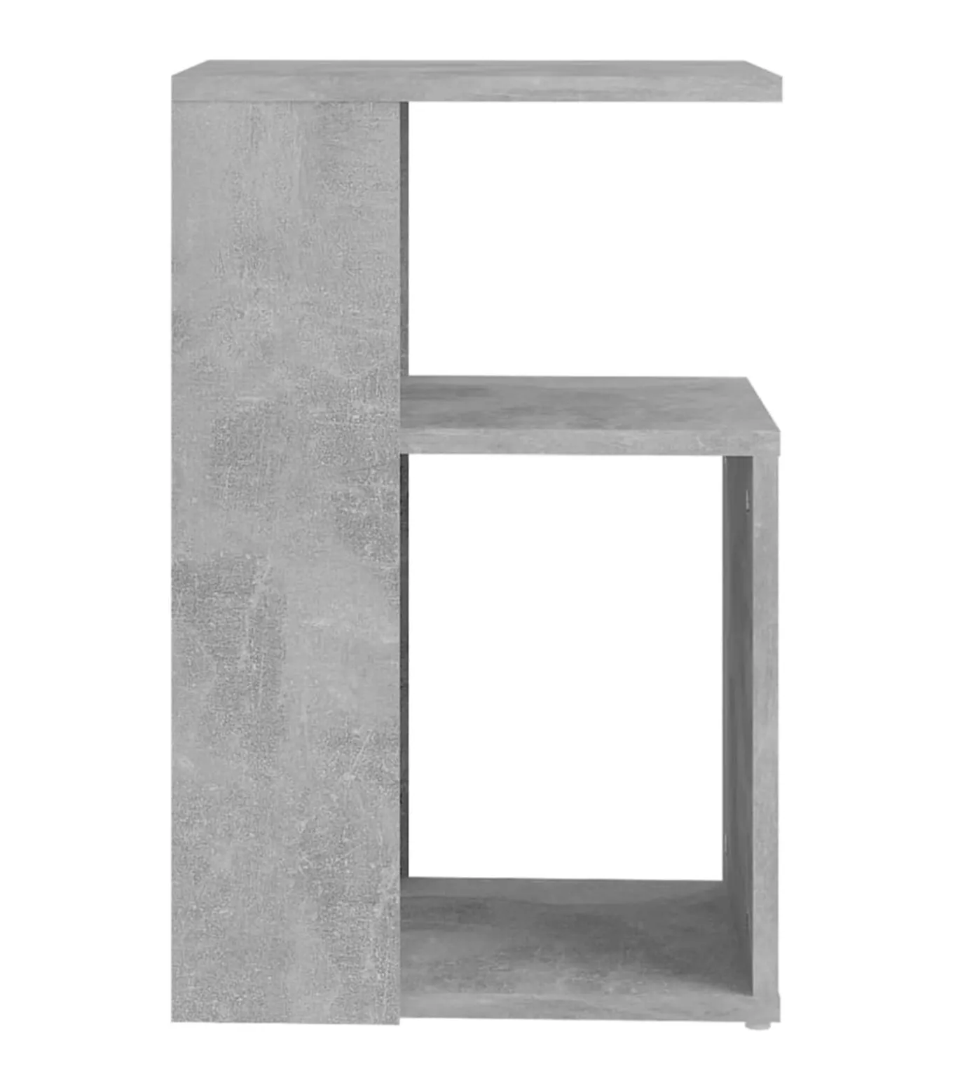 Bijzettafel 36x30x56 cm bewerkt hout betongrijs