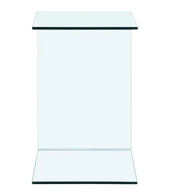 Bijzettafel 40x40x60 cm gehard glas