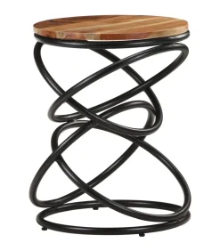 Bijzettafel 40x40x52 cm massief acaciahout