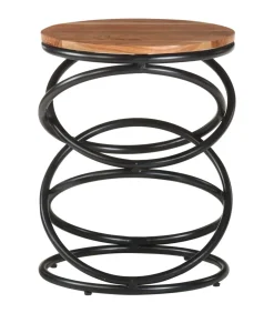 Bijzettafel 40x40x52 cm massief acaciahout