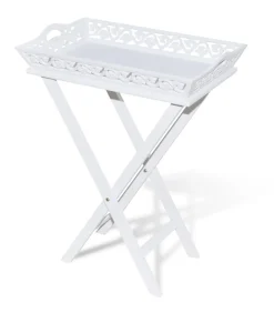 Bijzettafeltje met blad wit